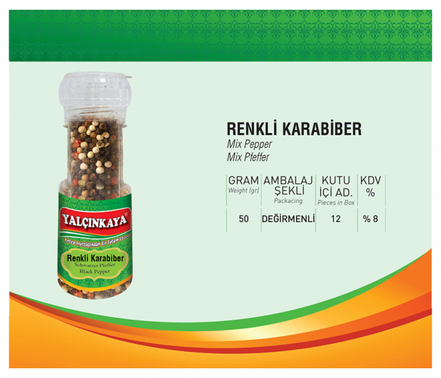 RENKLİ KARABİBER